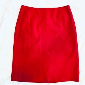 NWT Talbots Red Pencil Skirt